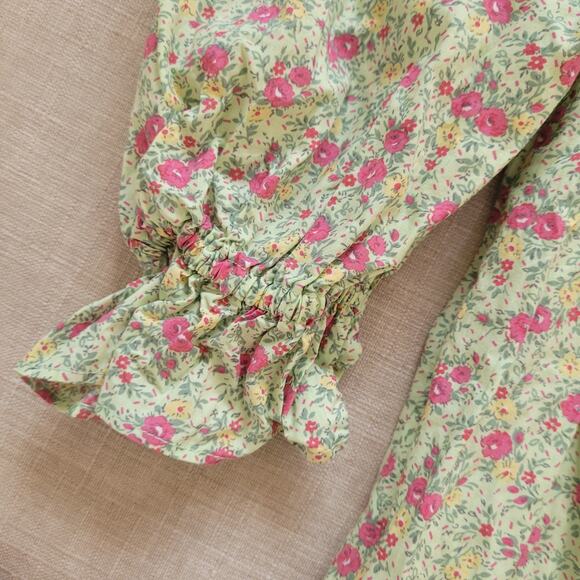 Claudine Green Floral Percher Dress - Picture 4 of 7